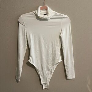 SHEIN White Turtleneck Bodysuit